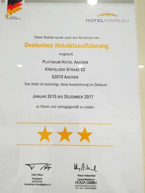 Hotel Platinium Aachen Kültér fotó
